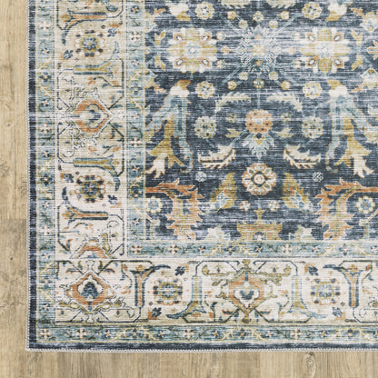 Oriental Weavers Charleston  Blue Gold Traditional