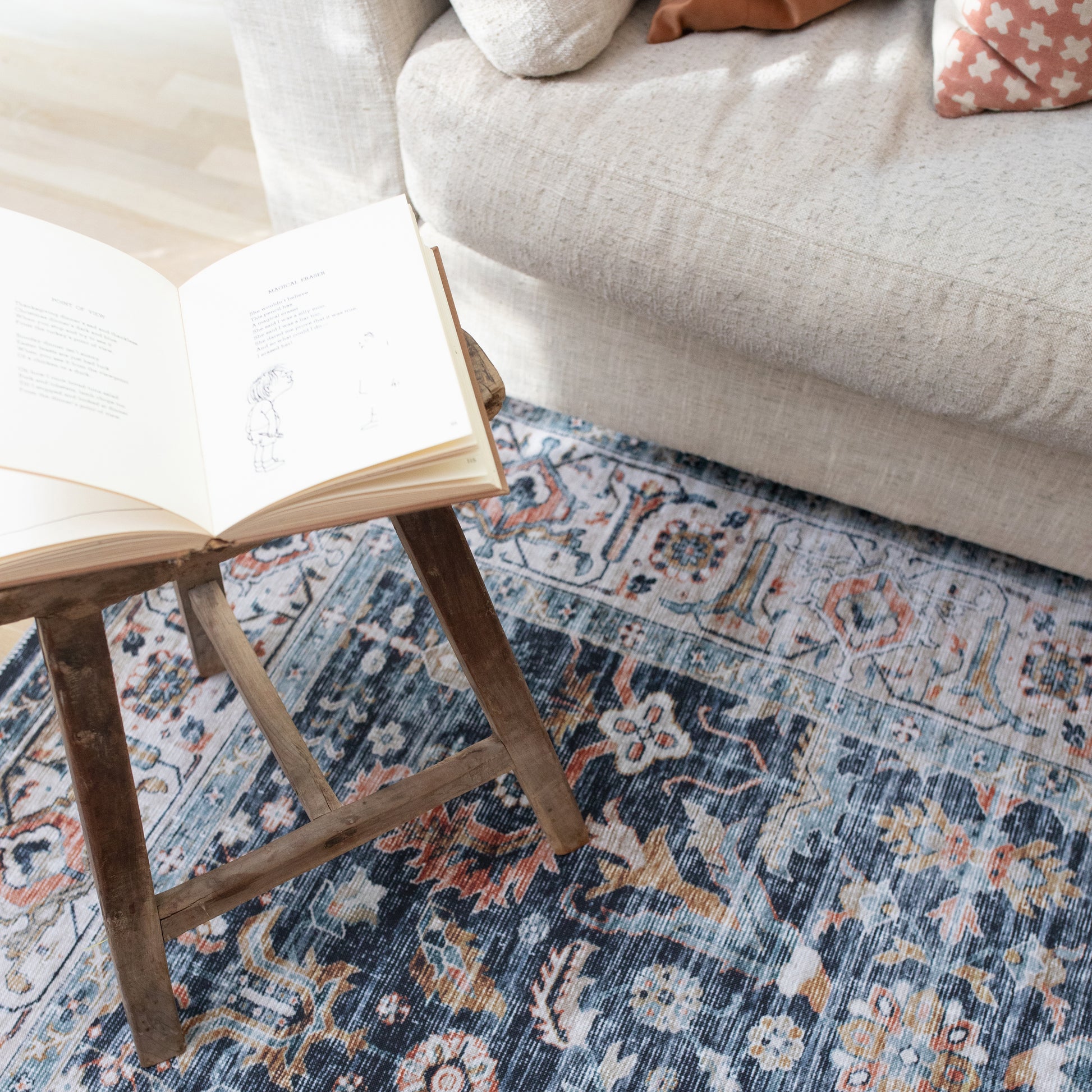 Oriental Weavers Charleston  Blue Gold Traditional