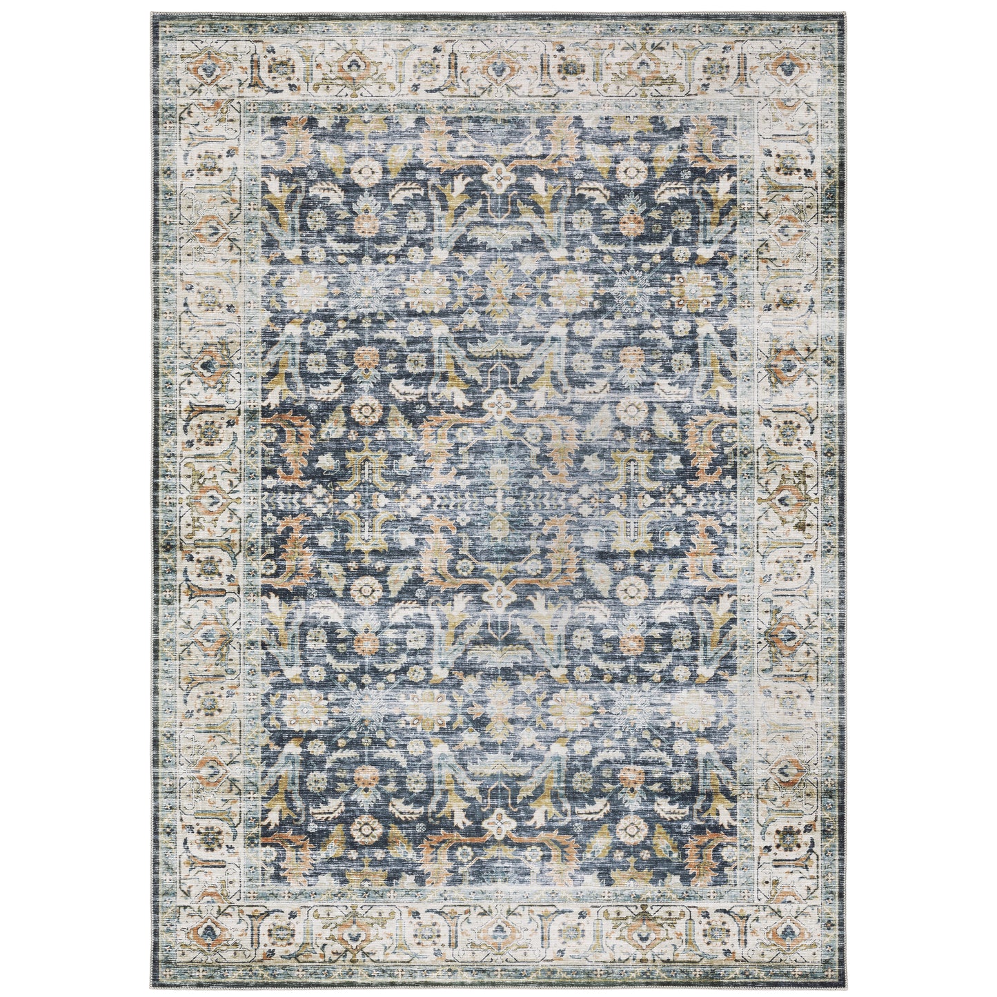 Oriental Weavers Charleston  Blue Gold Traditional