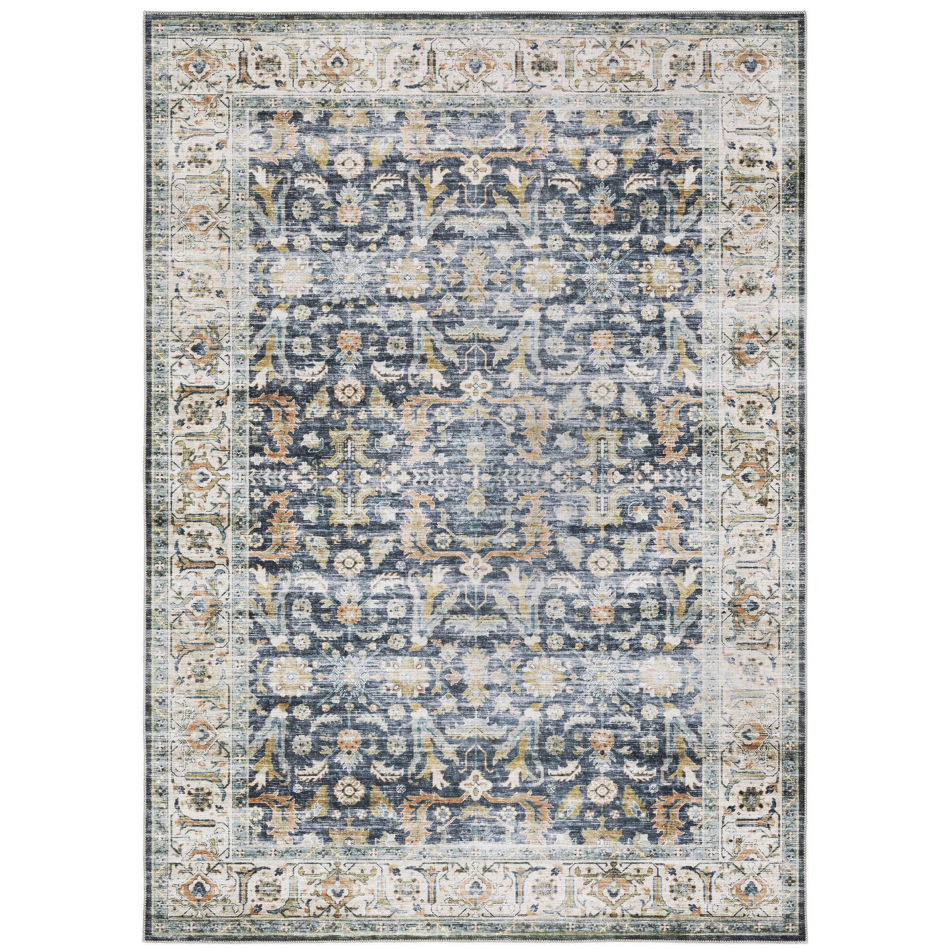 Oriental Weavers Charleston  Blue Gold Traditional
