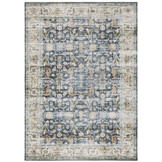 Oriental Weavers Charleston  Blue Gold Traditional