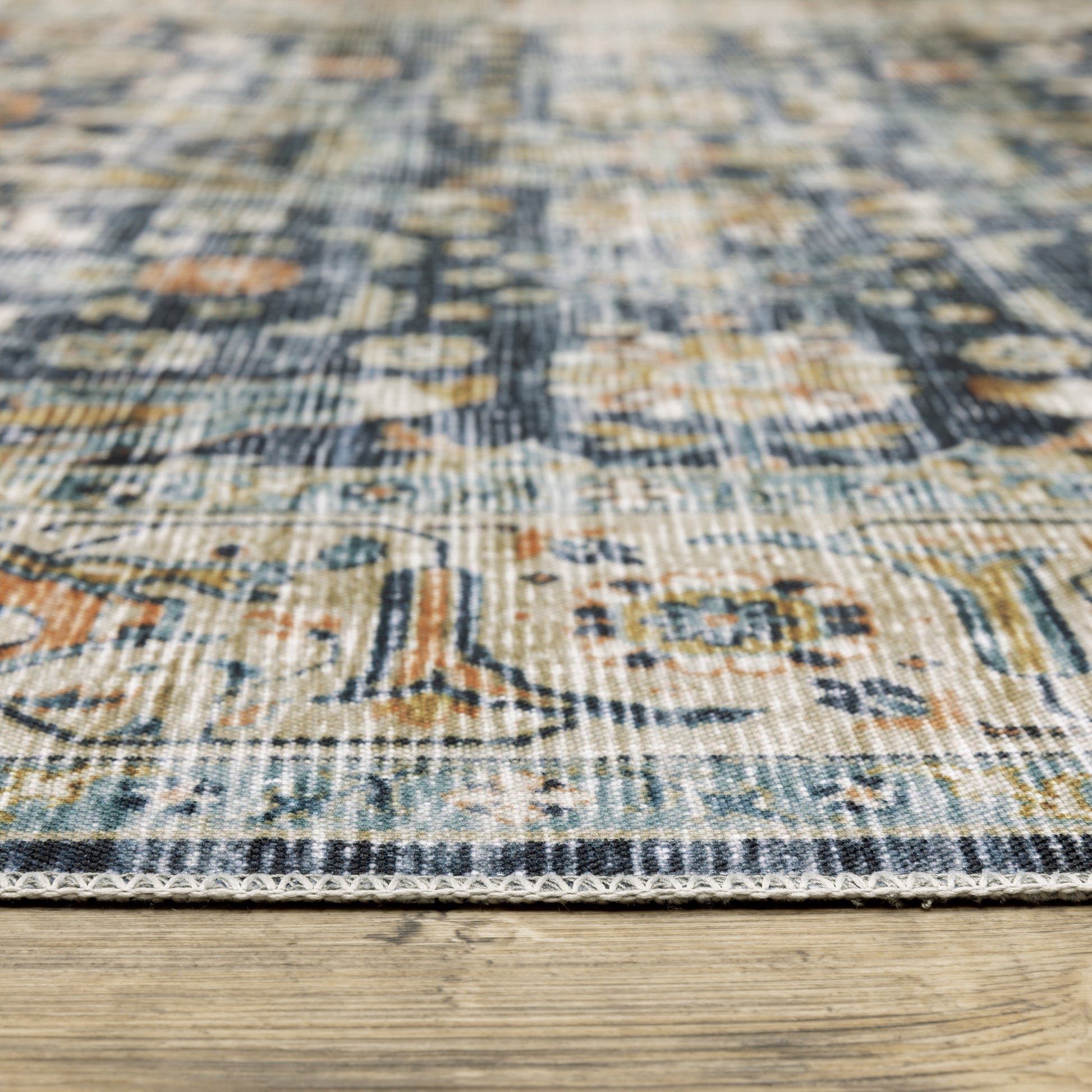 Oriental Weavers Charleston  Blue Gold Traditional