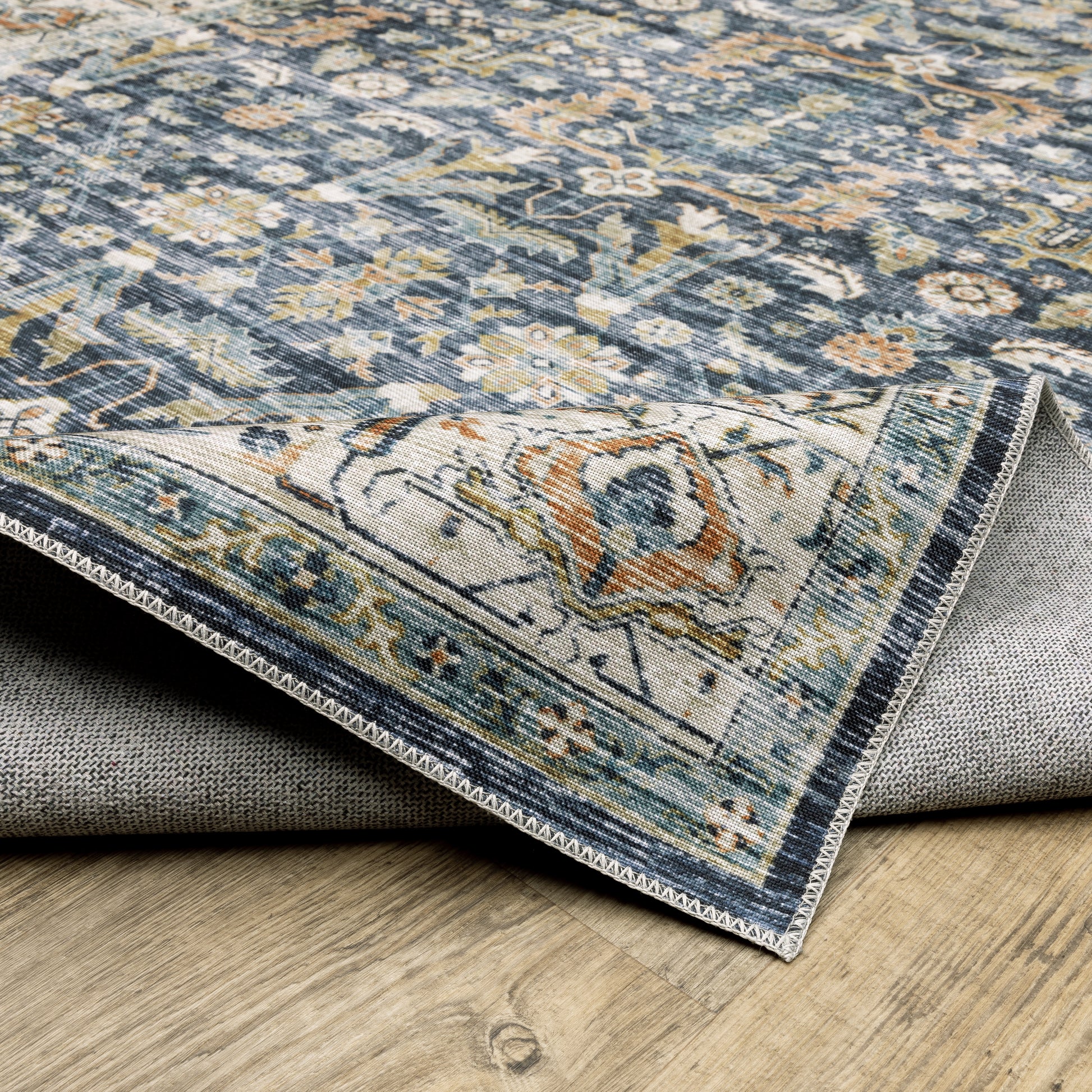 Oriental Weavers Charleston  Blue Gold Traditional