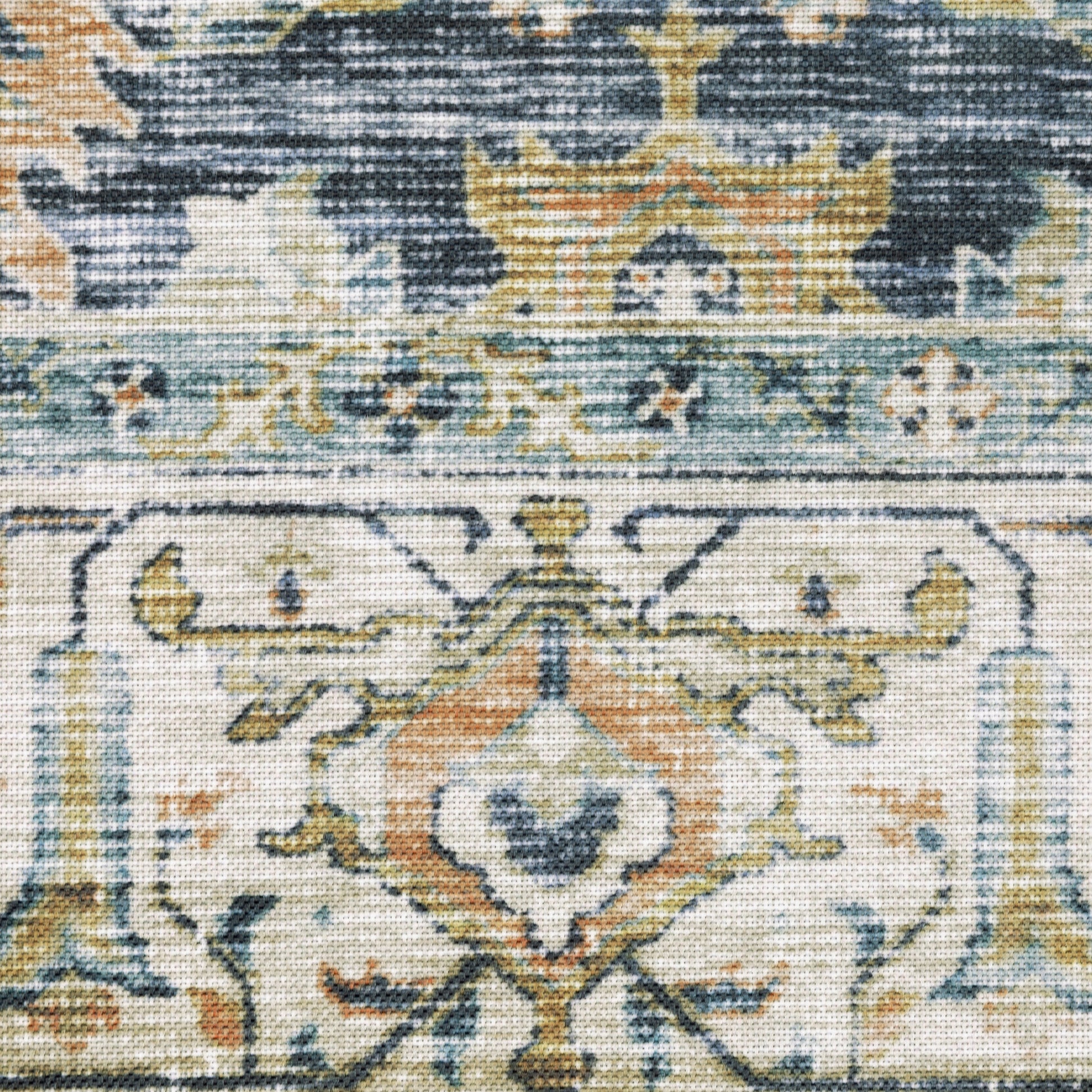 Oriental Weavers Charleston  Blue Gold Traditional