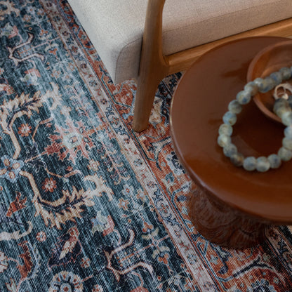 Oriental Weavers Charleston  Blue Rust Traditional