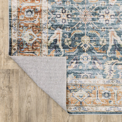 Oriental Weavers Charleston  Blue Rust Traditional