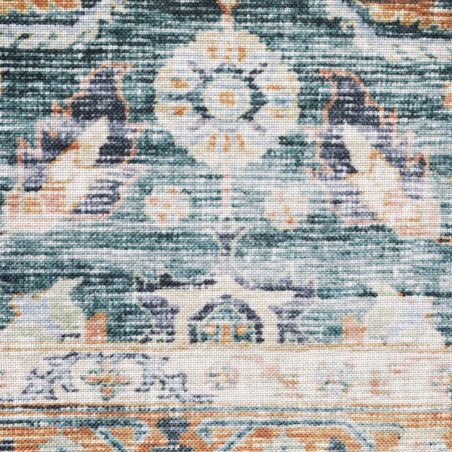 Oriental Weavers Charleston  Blue Rust Traditional