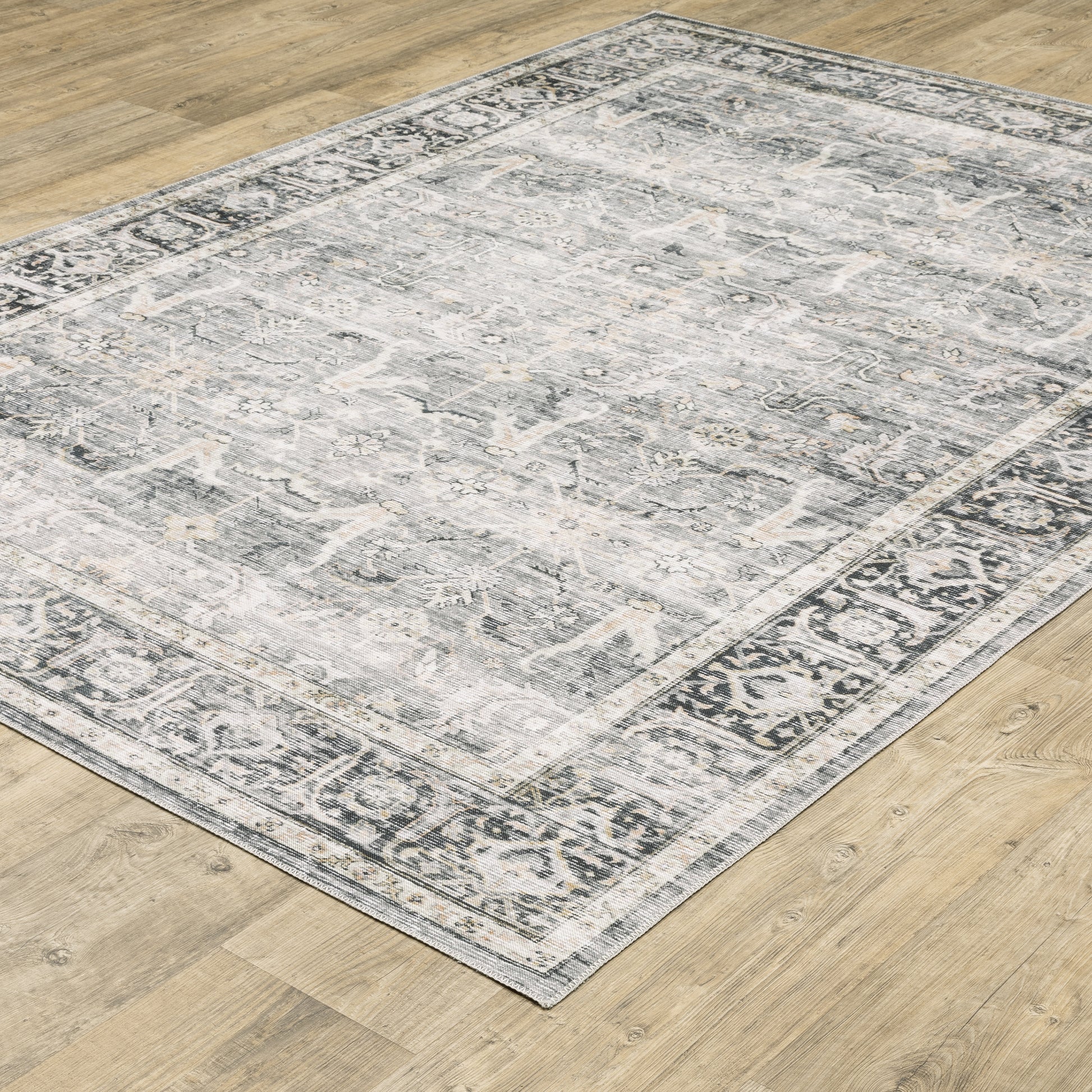 Oriental Weavers Charleston  Charcoal Grey Traditional