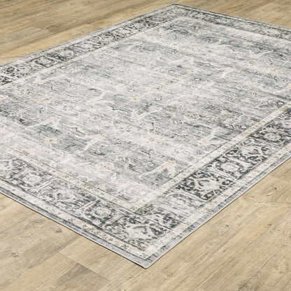 Oriental Weavers Charleston  Charcoal Grey Traditional