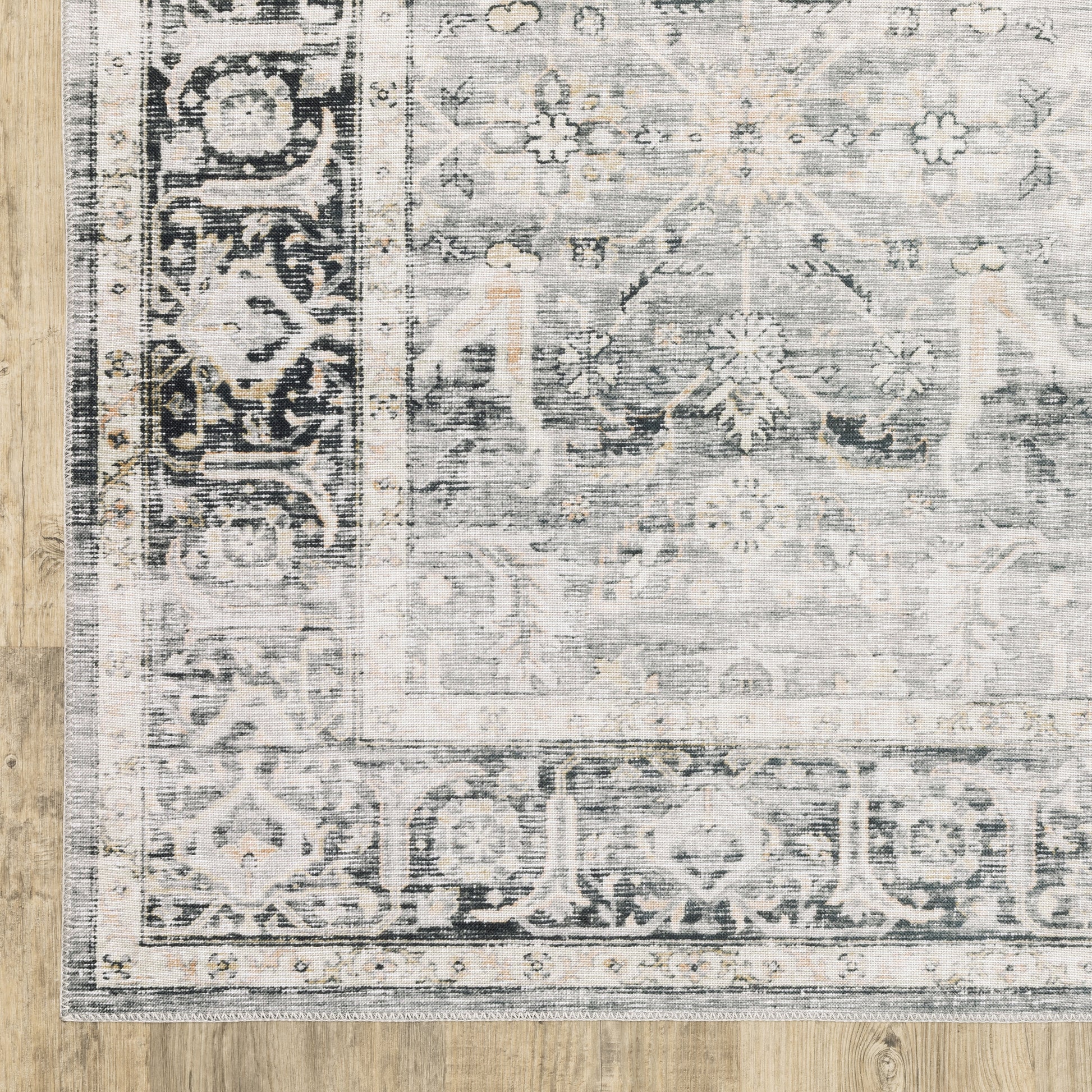 Oriental Weavers Charleston  Charcoal Grey Traditional