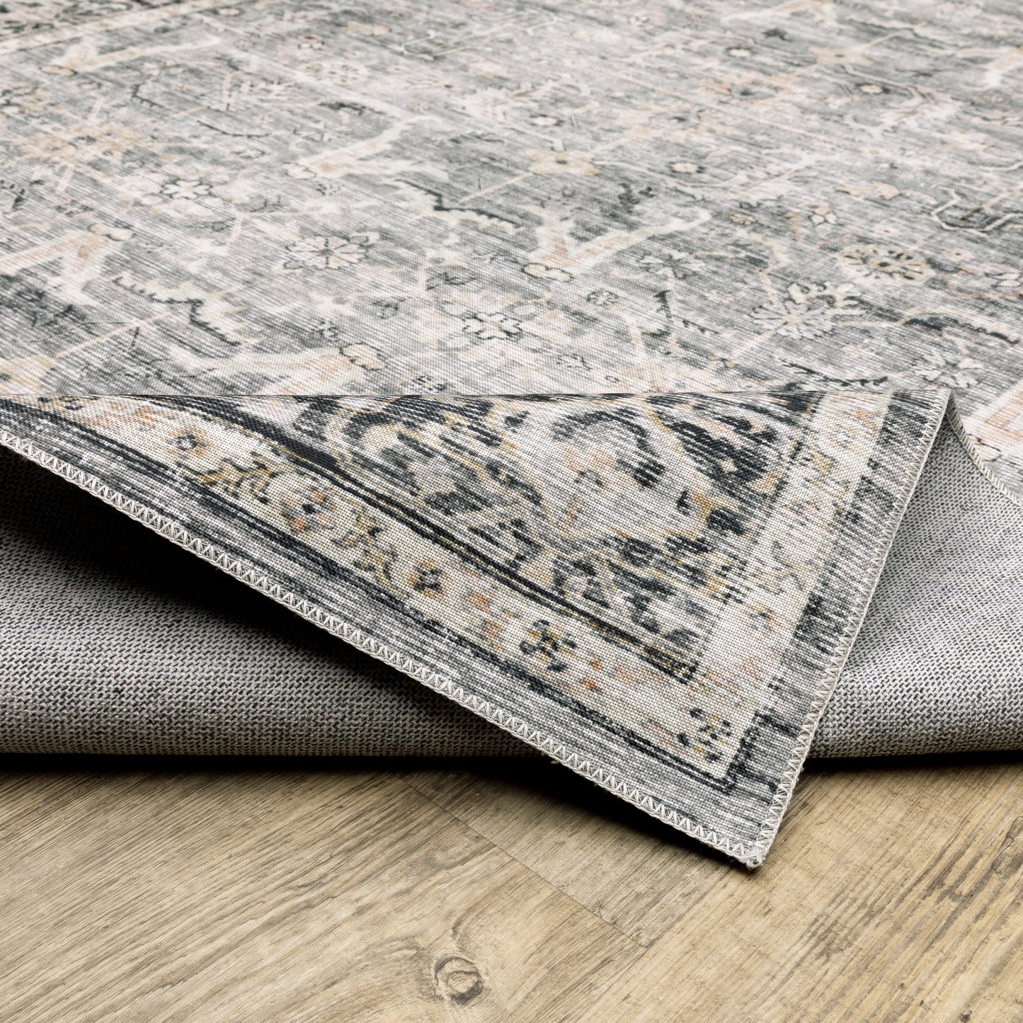 Oriental Weavers Charleston  Charcoal Grey Traditional