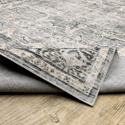 Oriental Weavers Charleston  Charcoal Grey Traditional