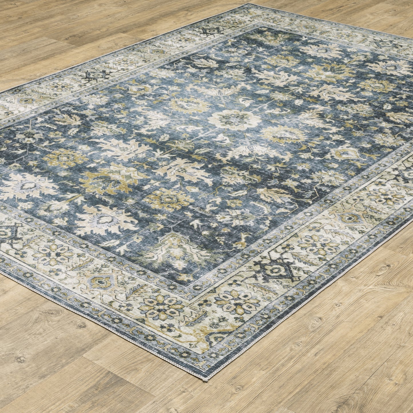 Oriental Weavers Charleston  Blue Gold Traditional