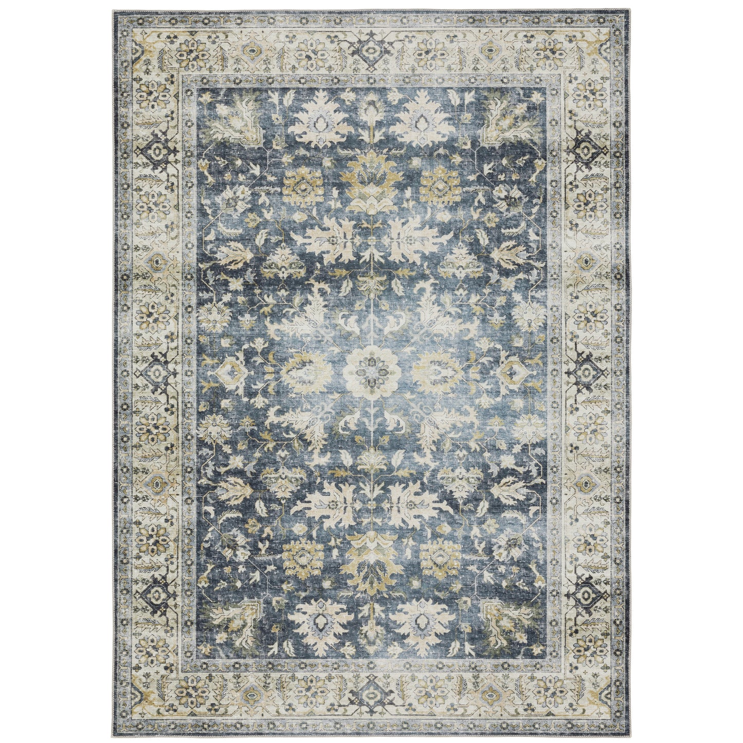 Oriental Weavers Charleston  Blue Gold Traditional