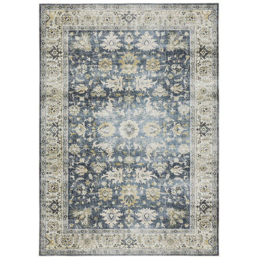 Oriental Weavers Charleston  Blue Gold Traditional
