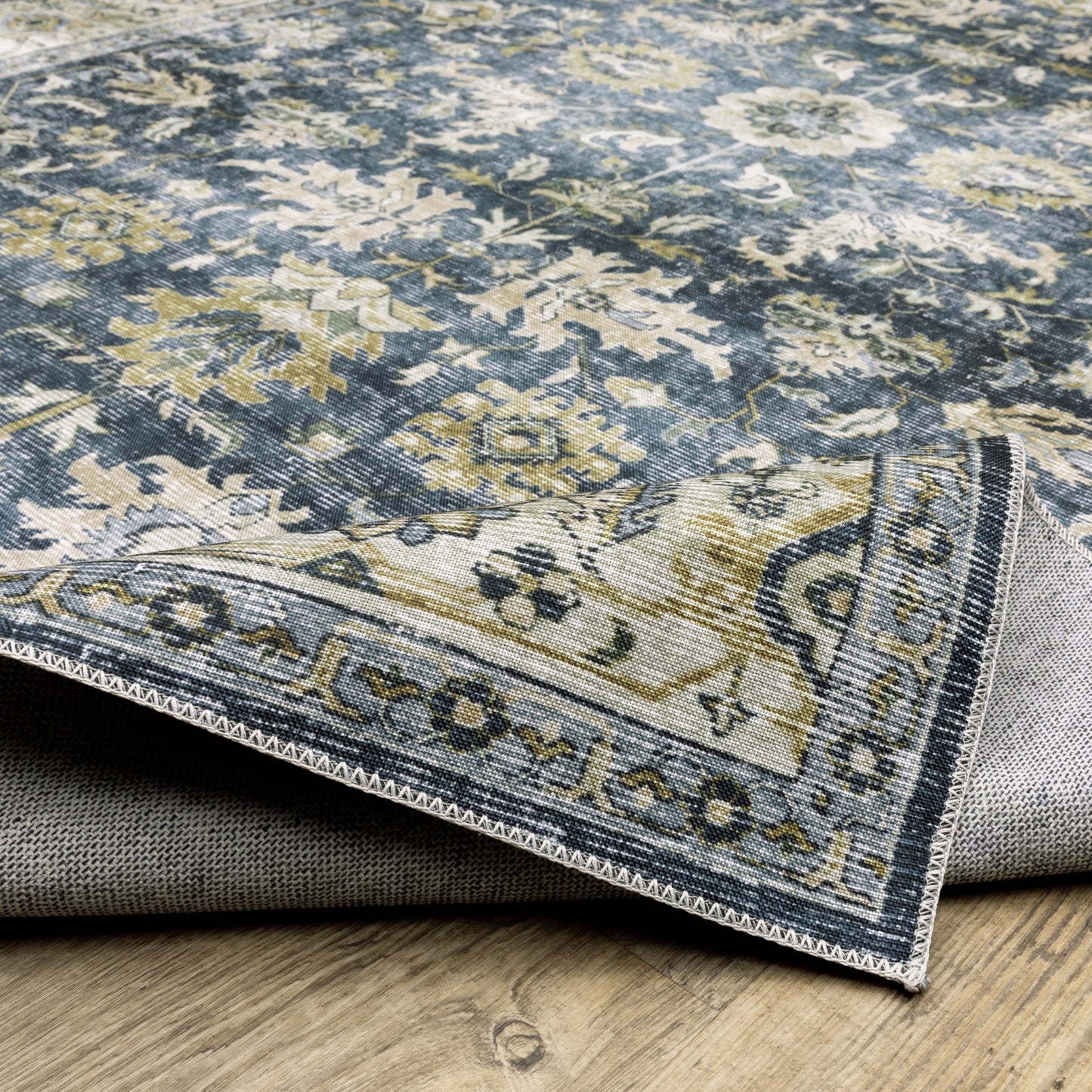 Oriental Weavers Charleston  Blue Gold Traditional