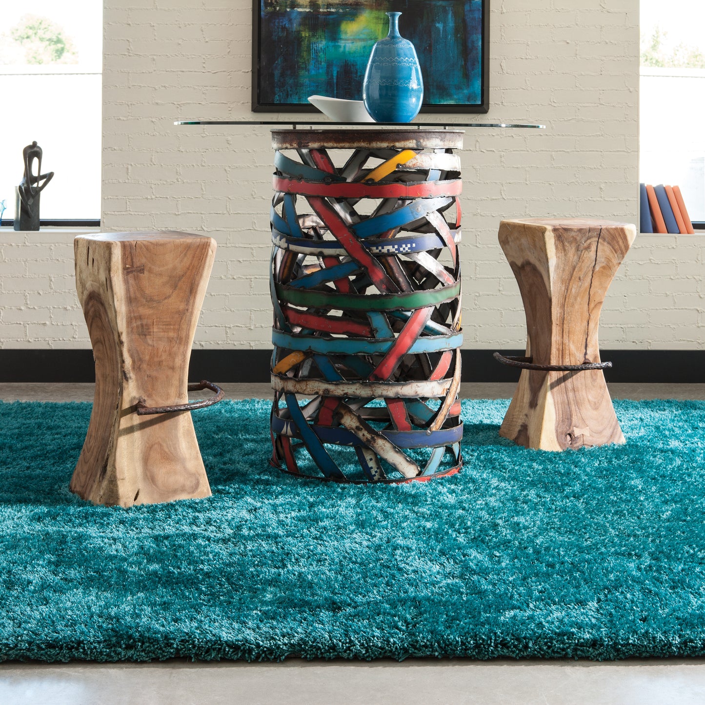 Oriental Weavers Cosmo  Teal  Shag