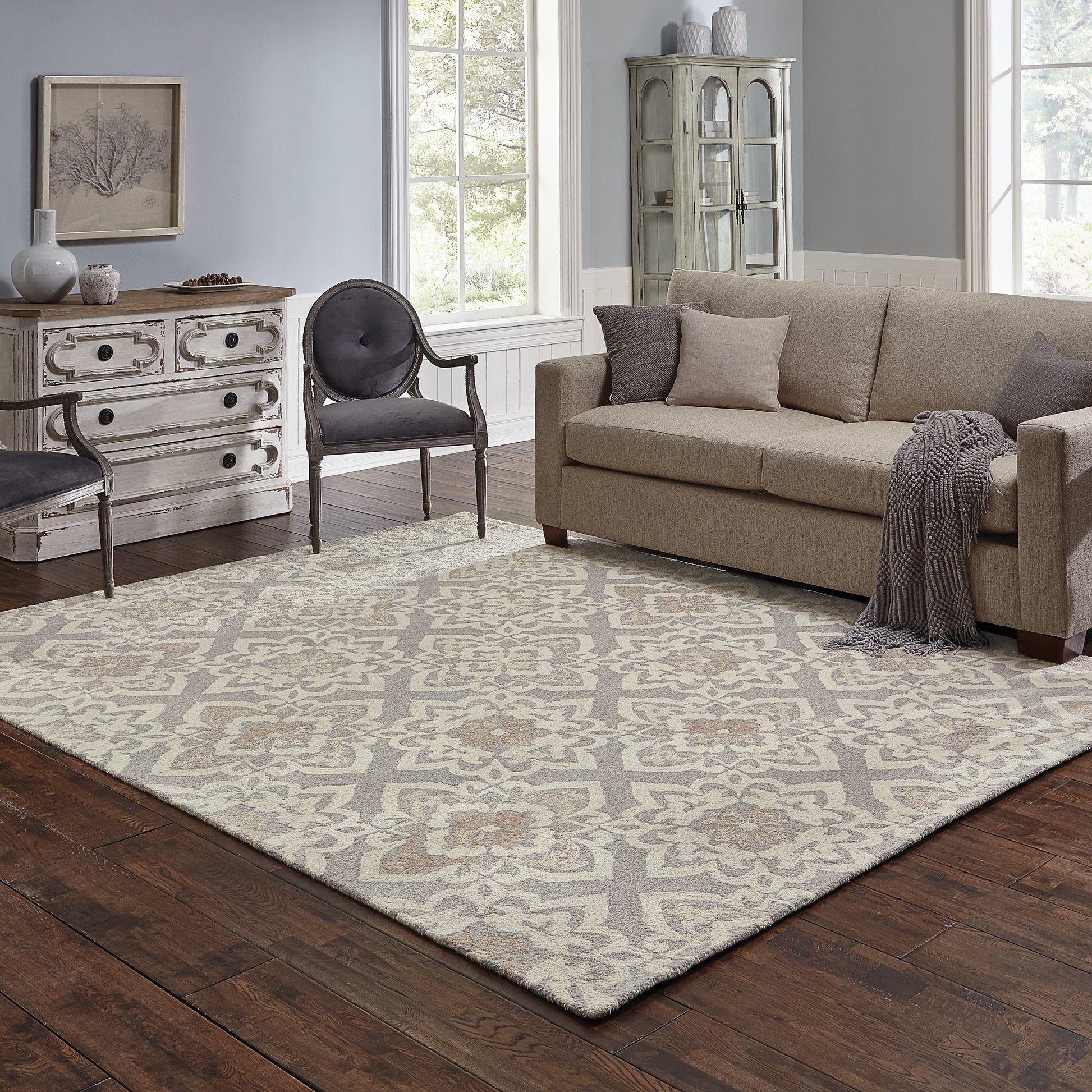 Oriental Weavers Craft  Grey Sand Scandinavian