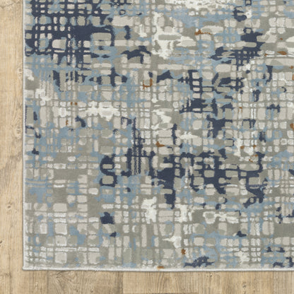 Oriental Weavers Easton  Blue Ivory Modern & Contemporary