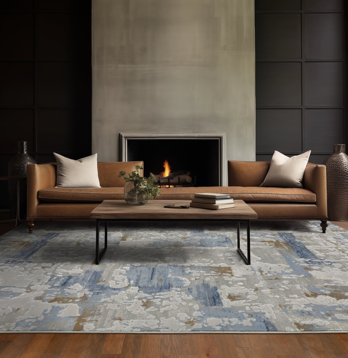 Oriental Weavers Easton  Grey Blue Modern & Contemporary