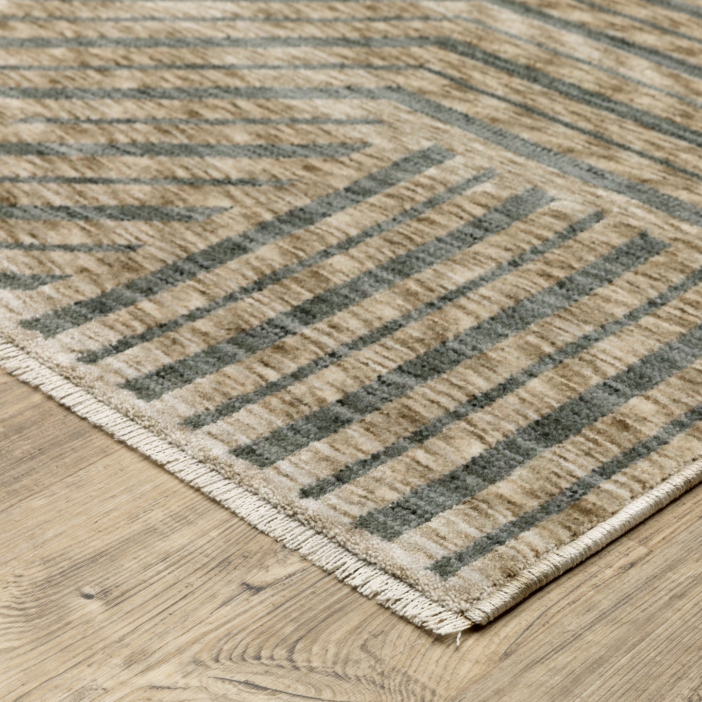 Oriental Weavers Echo  Beige Grey Industrial
