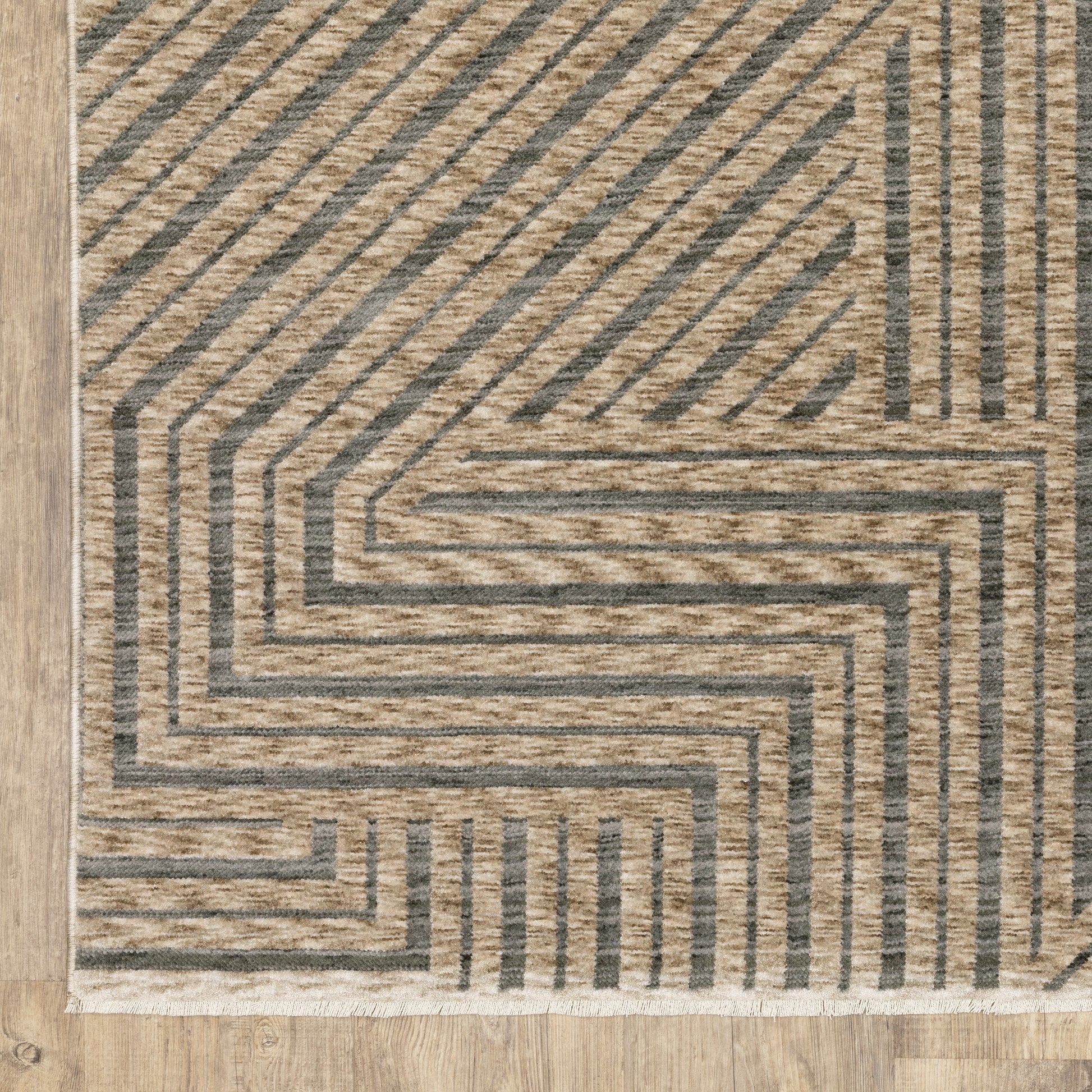 Oriental Weavers Echo  Beige Grey Industrial