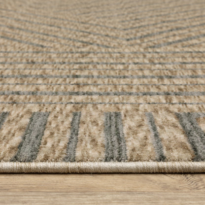 Oriental Weavers Echo  Beige Grey Industrial