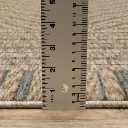 Oriental Weavers Echo  Beige Grey Industrial