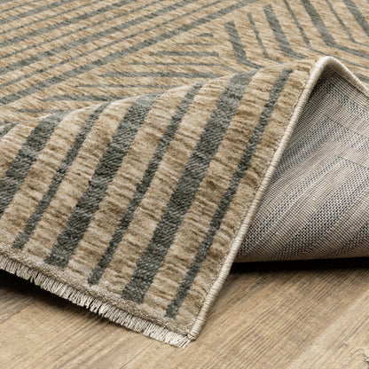 Oriental Weavers Echo  Beige Grey Industrial