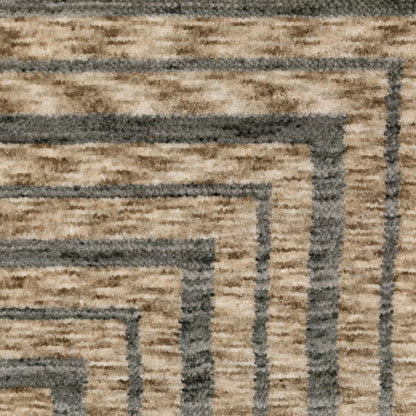 Oriental Weavers Echo  Beige Grey Industrial
