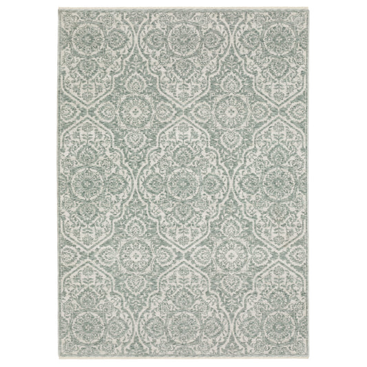 Oriental Weavers Echo  Green Ivory Traditional