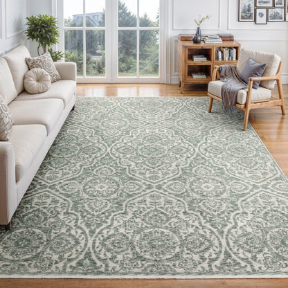 Oriental Weavers Echo  Green Ivory Traditional