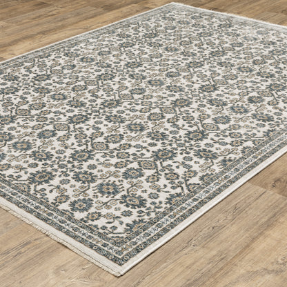Oriental Weavers Echo  Ivory Blue Traditional