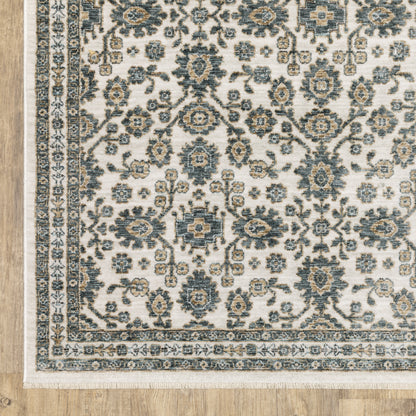 Oriental Weavers Echo  Ivory Blue Traditional