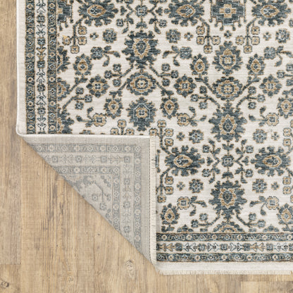 Oriental Weavers Echo  Ivory Blue Traditional