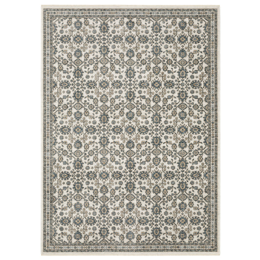 Oriental Weavers Echo  Ivory Blue Traditional