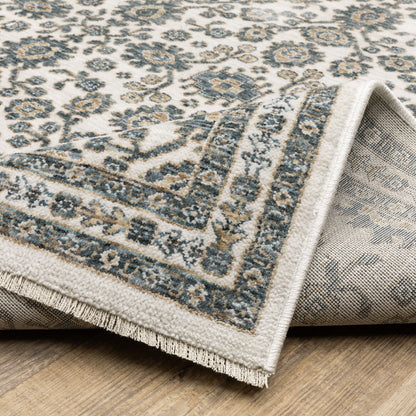 Oriental Weavers Echo  Ivory Blue Traditional