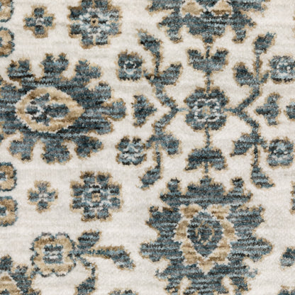 Oriental Weavers Echo  Ivory Blue Traditional