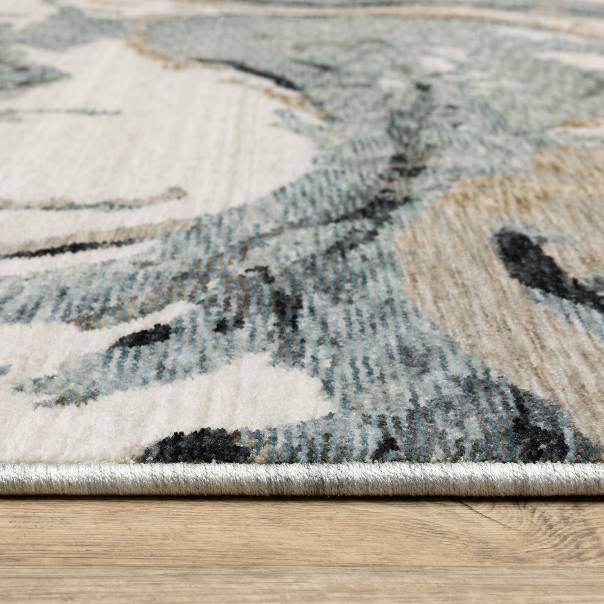 Oriental Weavers Echo  Blue Ivory Modern & Contemporary