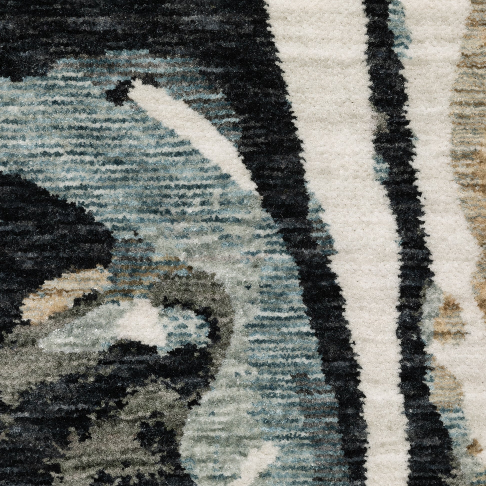 Oriental Weavers Echo  Blue Ivory Modern & Contemporary