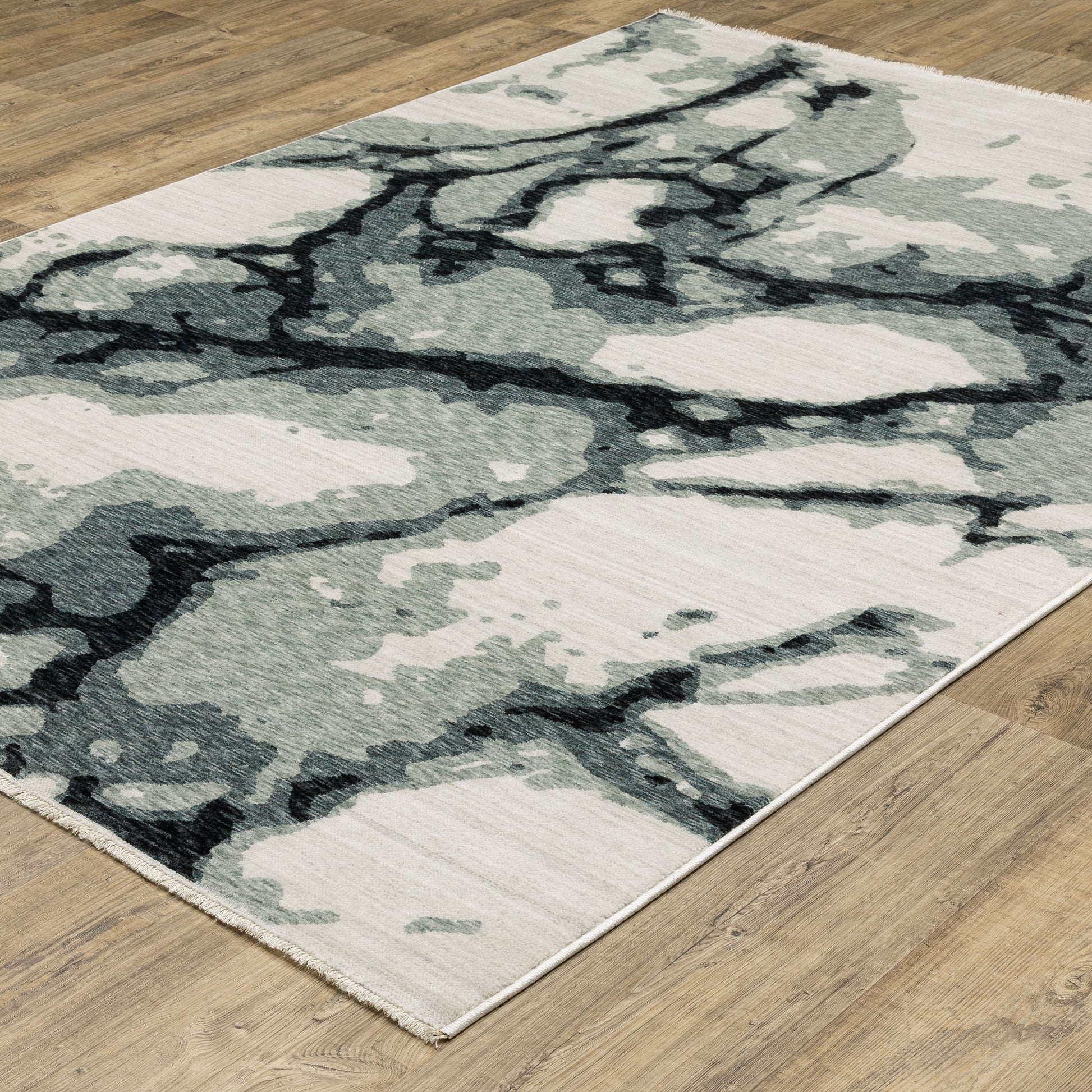 Oriental Weavers Echo  Blue Ivory Modern & Contemporary