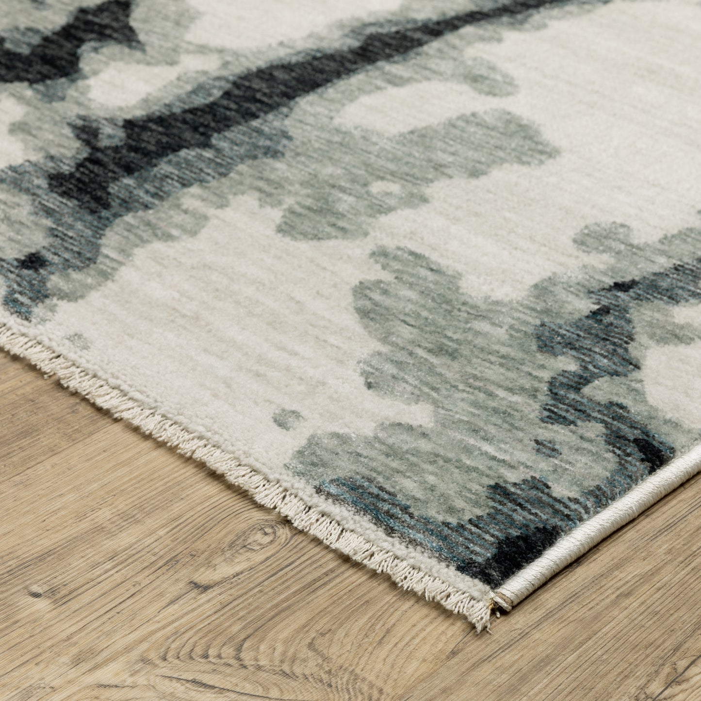 Oriental Weavers Echo  Blue Ivory Modern & Contemporary