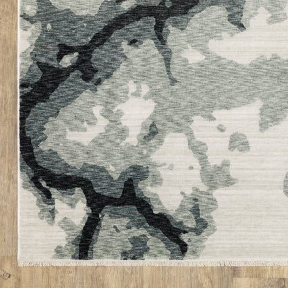 Oriental Weavers Echo  Blue Ivory Modern & Contemporary
