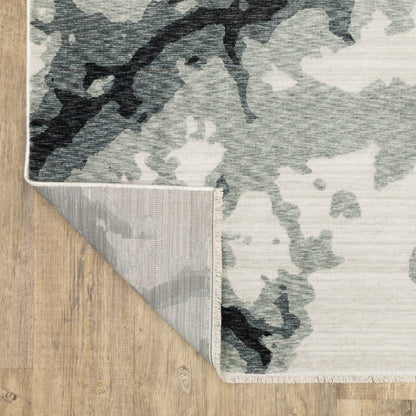 Oriental Weavers Echo  Blue Ivory Modern & Contemporary