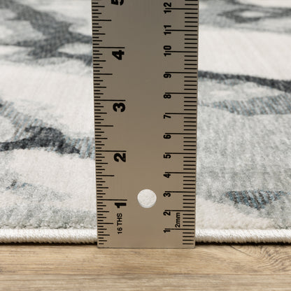 Oriental Weavers Echo  Blue Ivory Modern & Contemporary