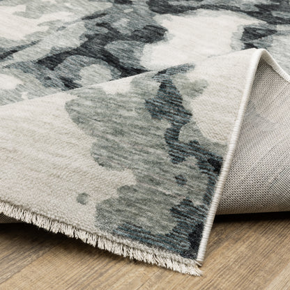 Oriental Weavers Echo  Blue Ivory Modern & Contemporary