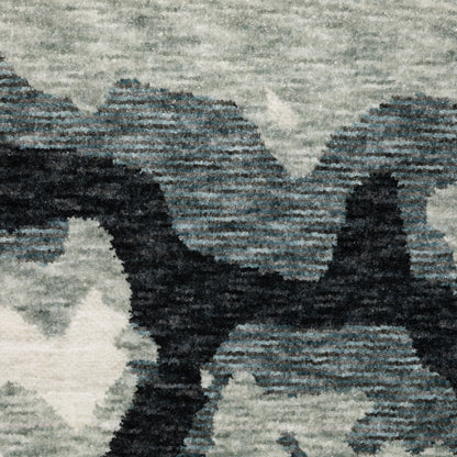 Oriental Weavers Echo  Blue Ivory Modern & Contemporary
