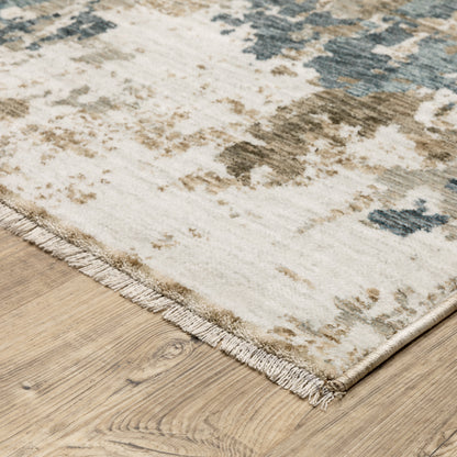 Oriental Weavers Echo  Beige Blue Modern & Contemporary