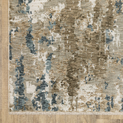 Oriental Weavers Echo  Beige Blue Modern & Contemporary
