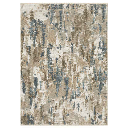 Oriental Weavers Echo  Beige Blue Modern & Contemporary